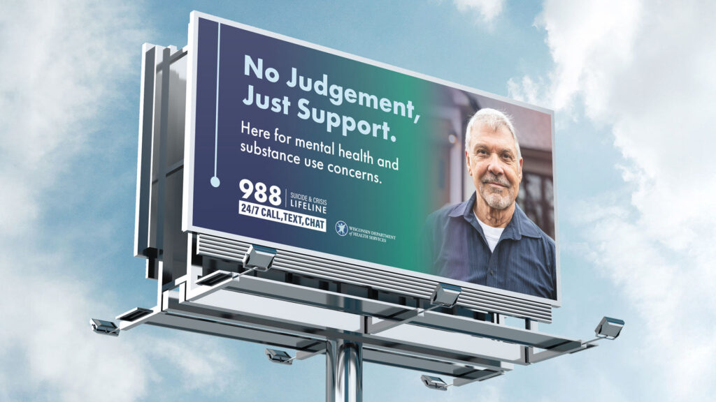 988-billboard-rural | AFFIRM Agency 988 billboard rural