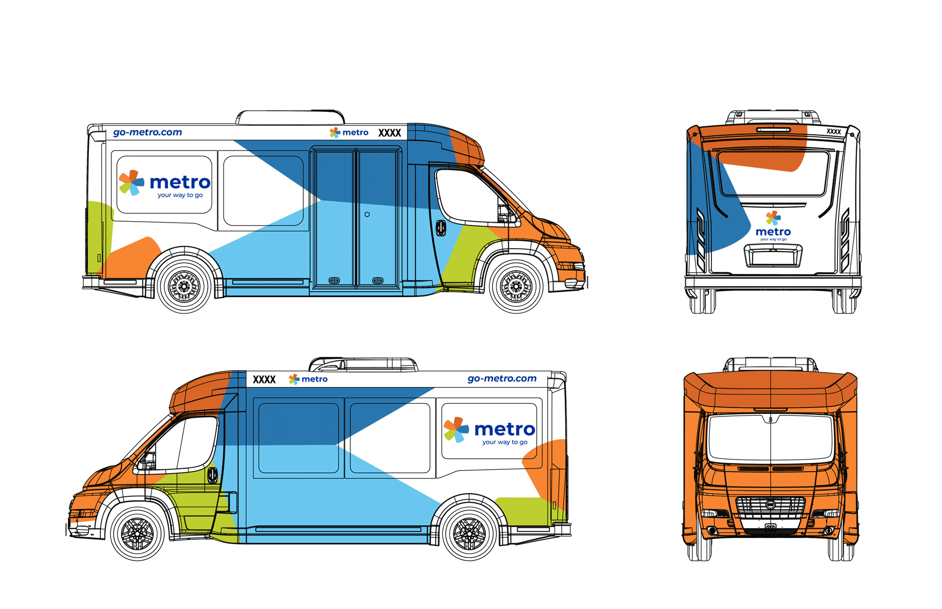 Metro-Rebrand-Campaign-ShortBus-Wrap Metro Rebrand - bus wrap design