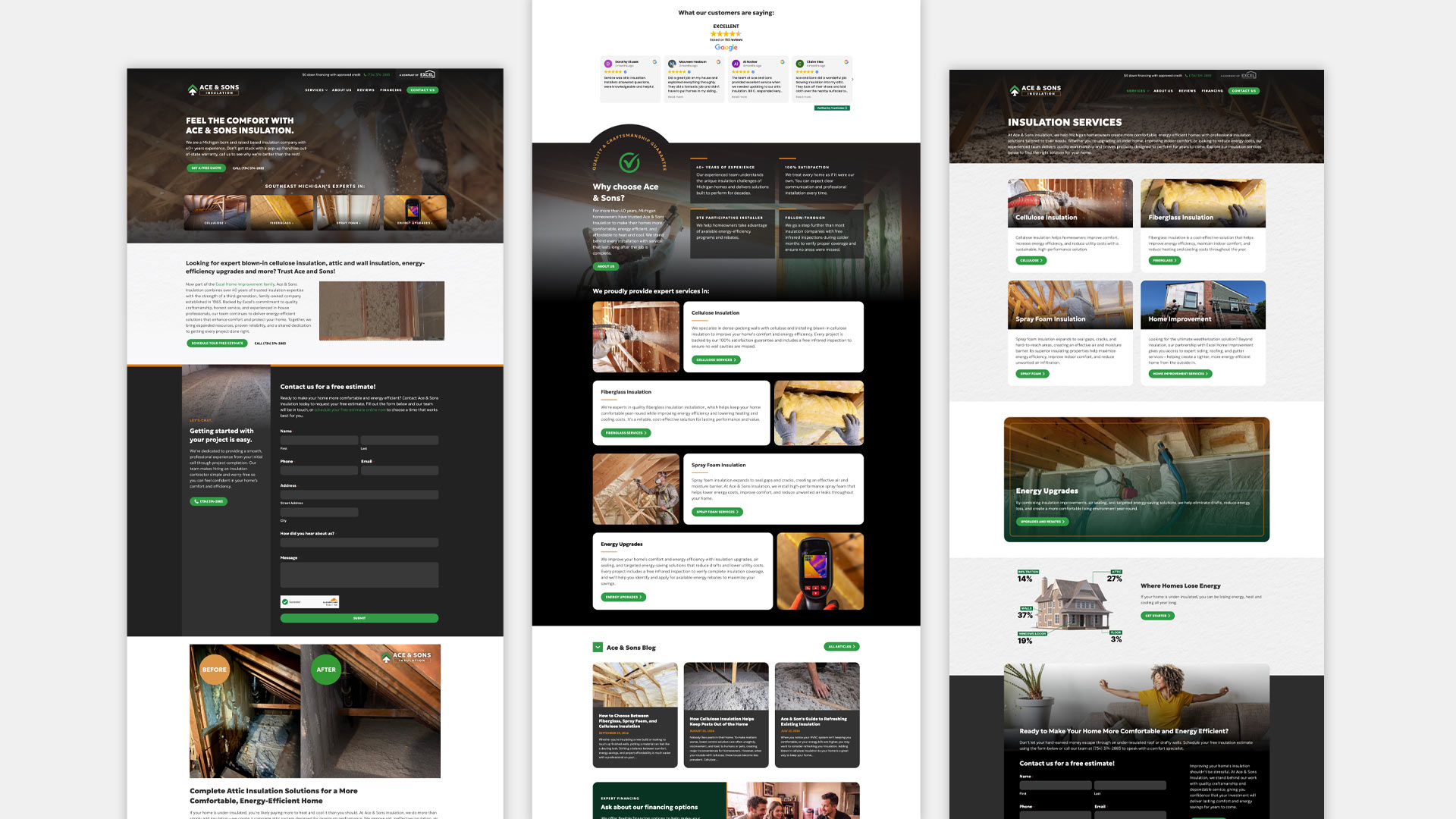 Ace and Sons Website Design