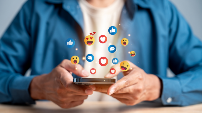 Guy scrolling on phone