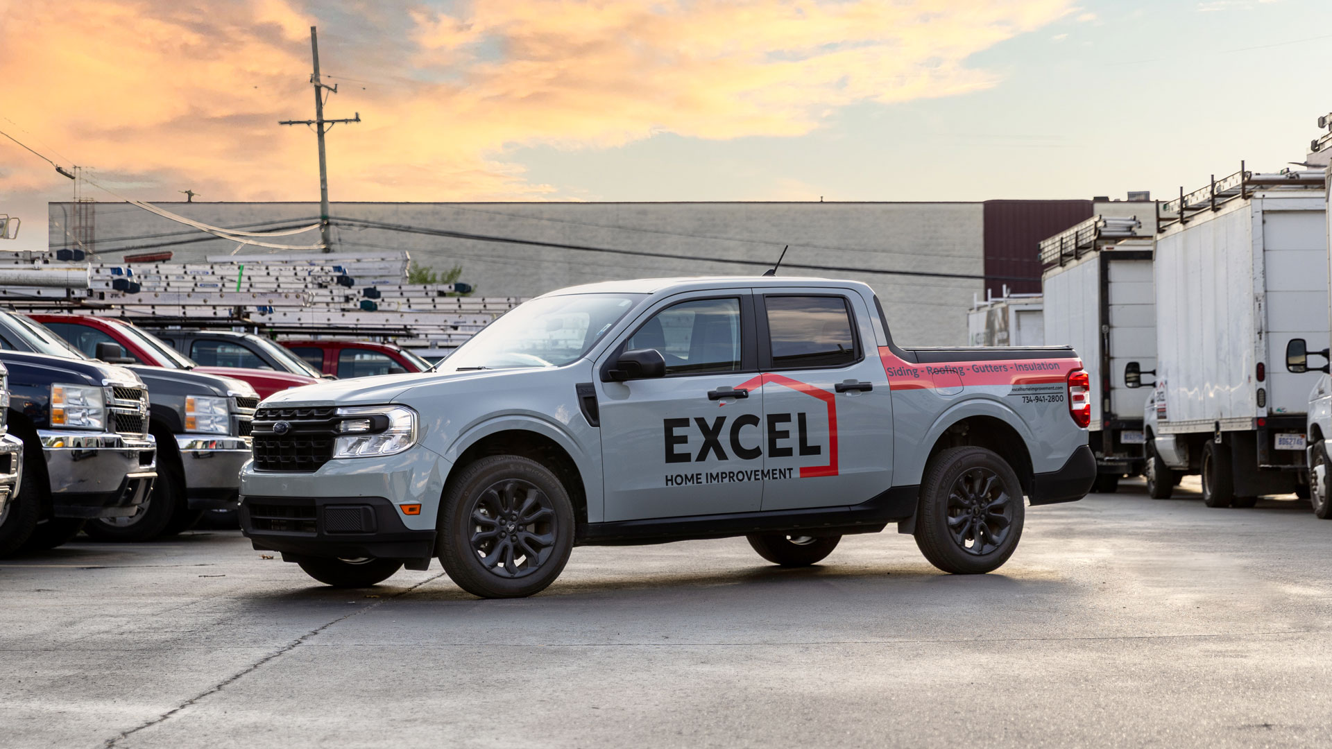 Excel Home Improvement vehicle wrap design