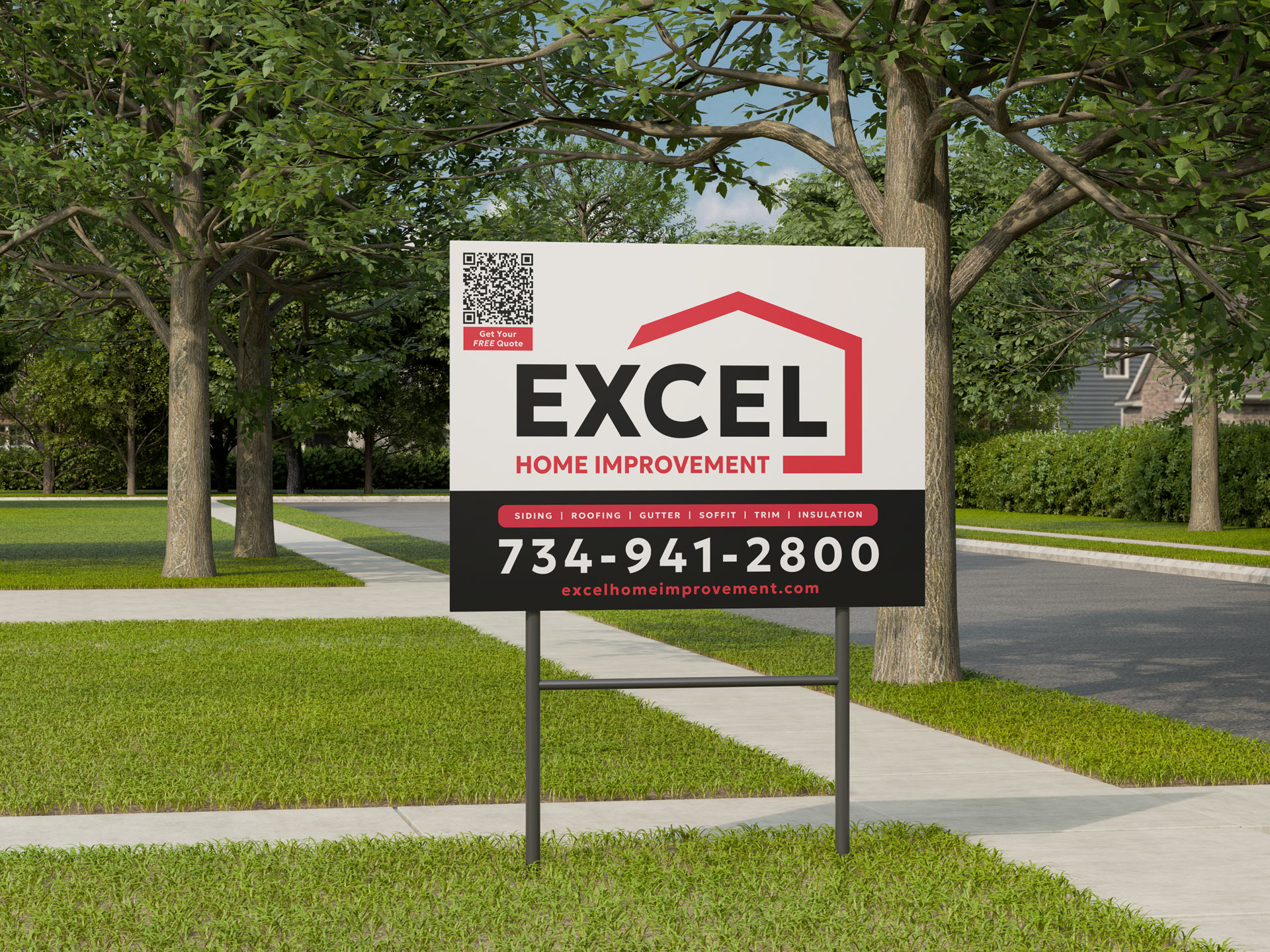 Excel Yard Sign