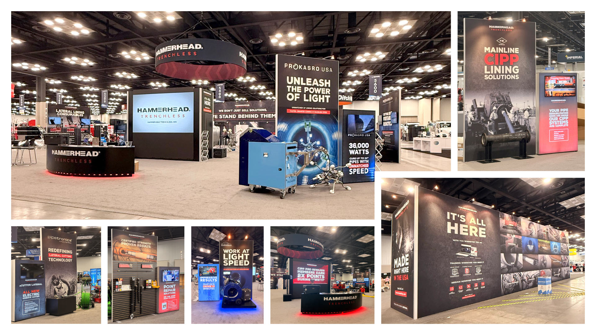 Hammerhead Trenchless trade show booth design