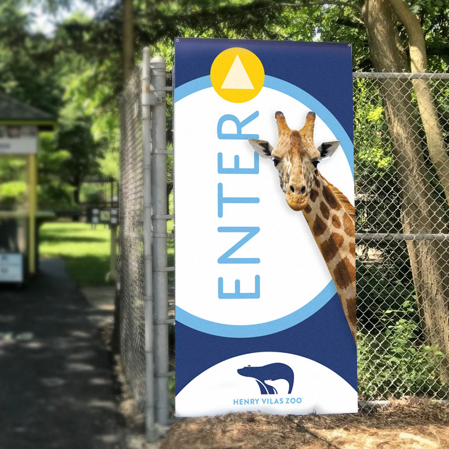 Henry Vilas Zoo entrance sign