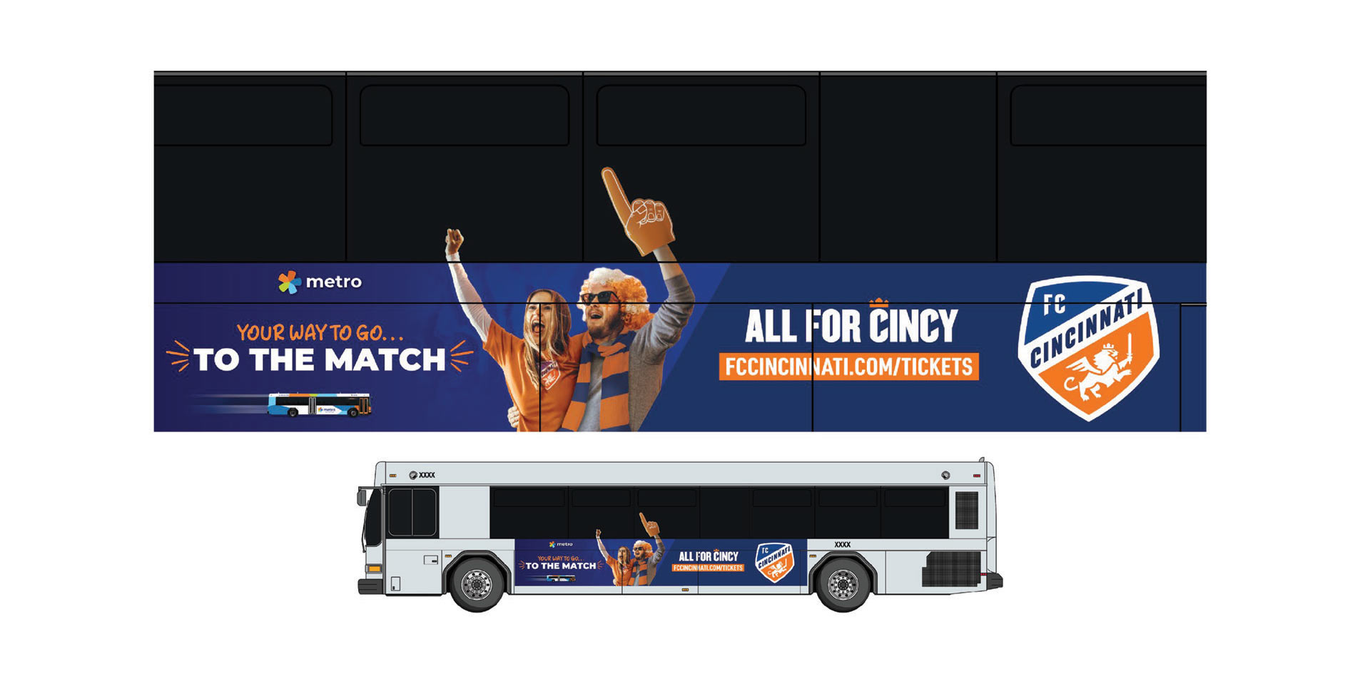 FC Cincy Partnership Bus Extended Kong