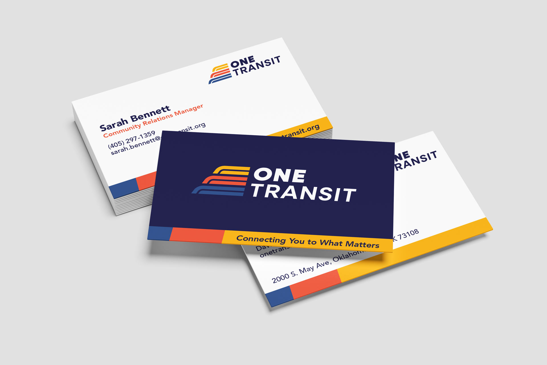 ONE Transit brand business cards