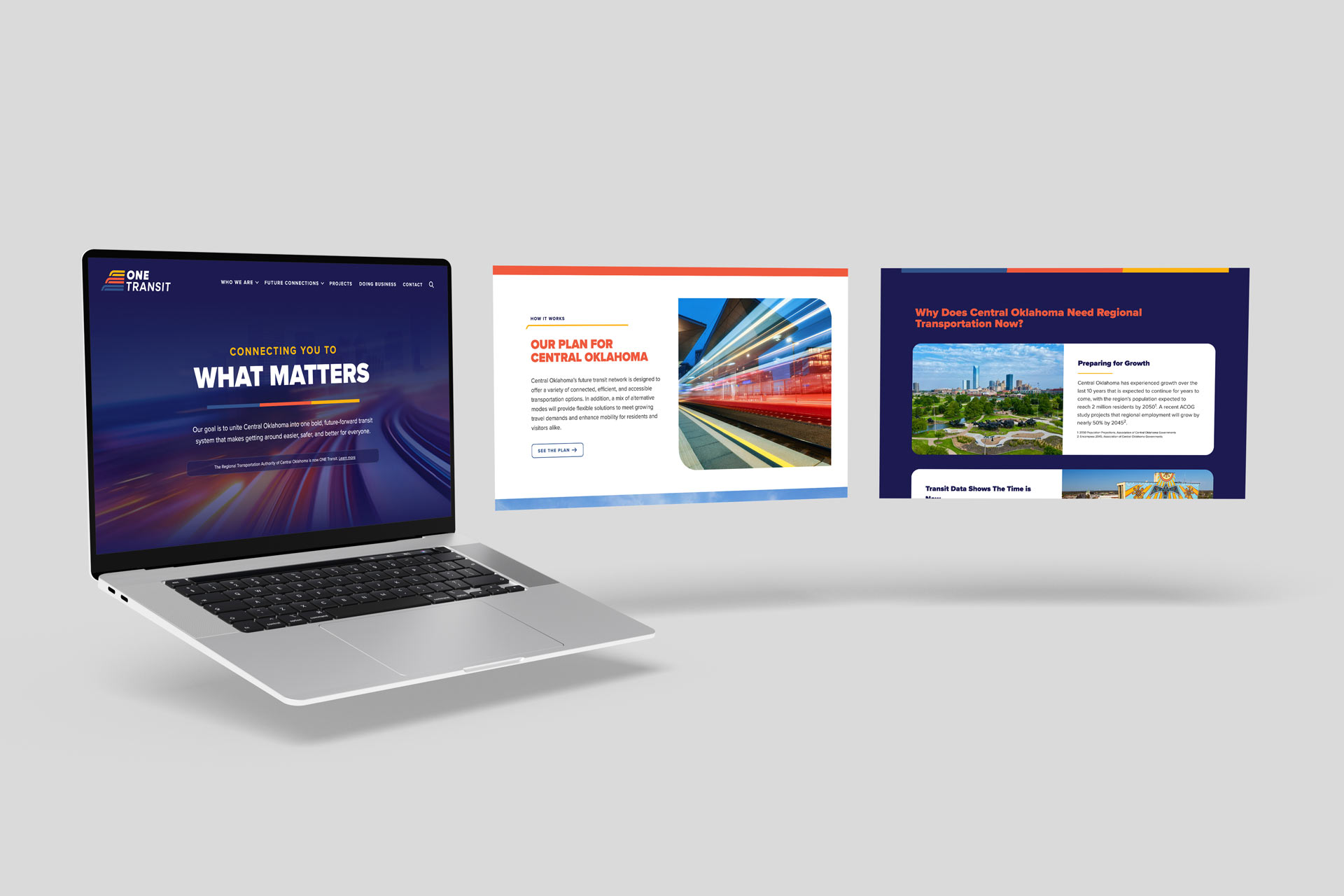 ONE Transit website design