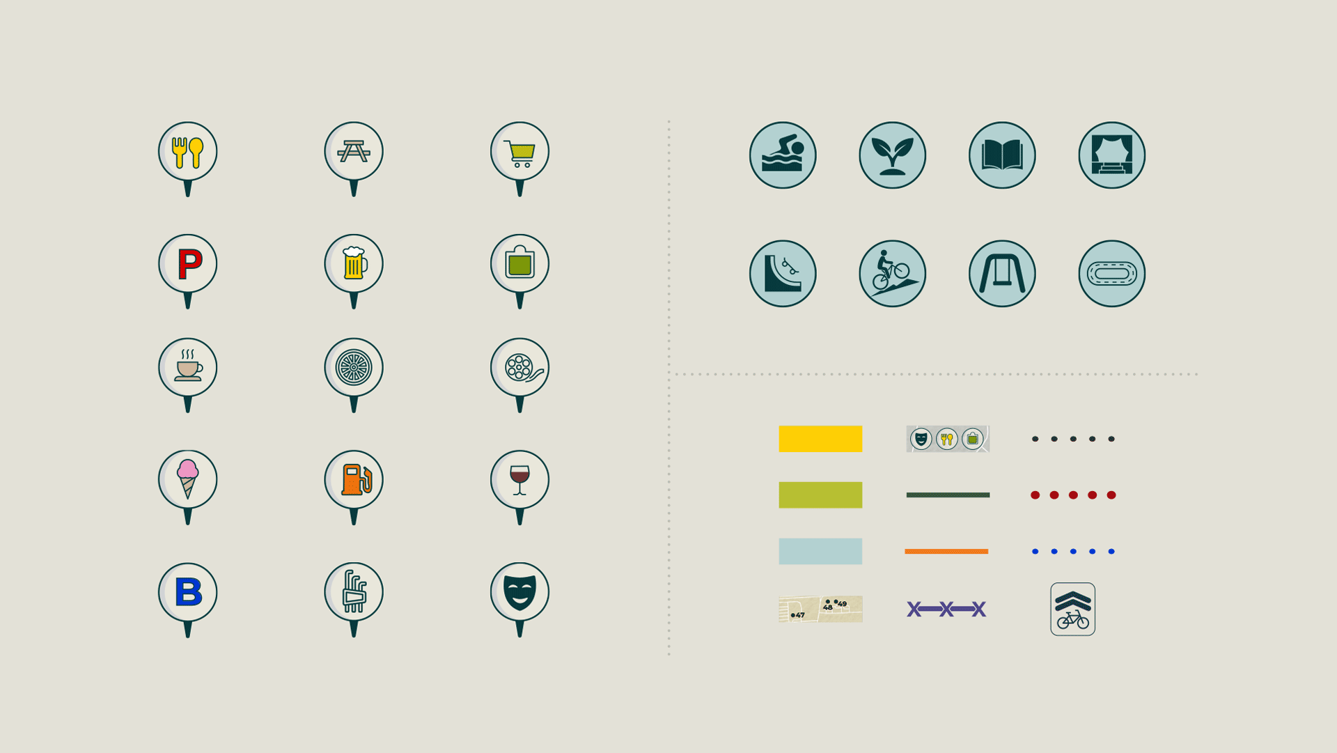 Custom Icon Design Sun Prairie Bike Map